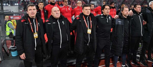 Тренерский штаб сборной Беларуси по футболу - Sputnik Беларусь