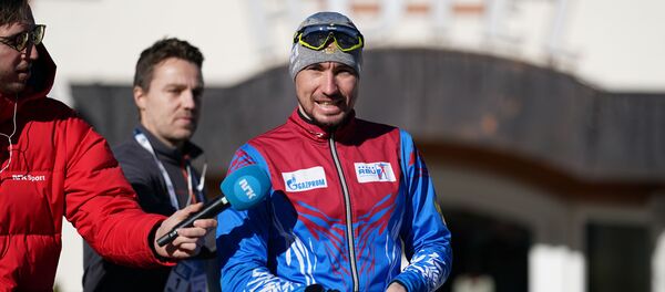 Спортсмен сборной России по биатлону Александр Логинов Спортсмен сборной России по биатлону Александр Логинов - Sputnik Беларусь