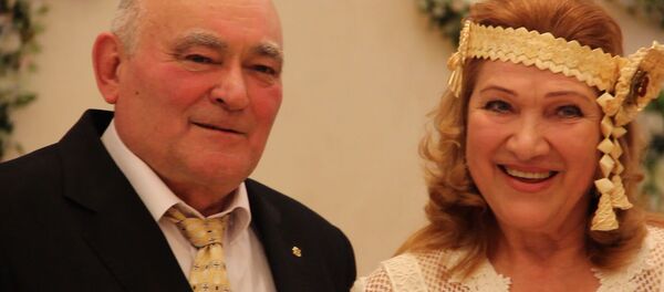 Золотая свадьба во Дворце Бракосочетания в Минске - Sputnik Беларусь