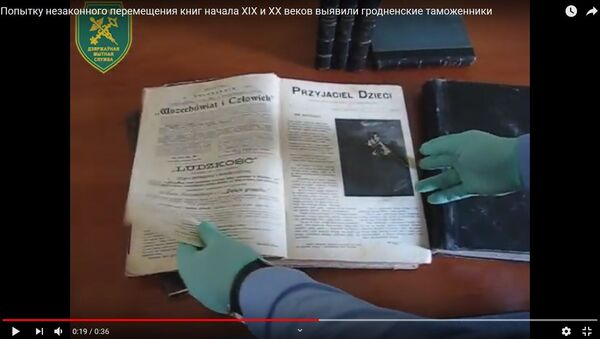 Поляк хотел вывезти из Беларуси 15 старинных книг - видео - Sputnik Беларусь