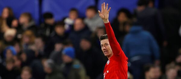 Форвард мюнхенской Баварии Роберт Левандовски - Sputnik Беларусь