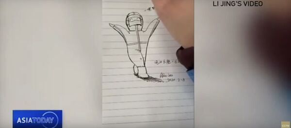 Коронавирус и творчество: что рисует юный художник в больнице Уханя - видео Коронавирус и творчество: что рисует юный художник в больнице Уханя - видео - Sputnik Беларусь