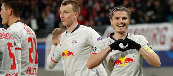 Футболисты немецкого Лейпцига - Sputnik Беларусь
