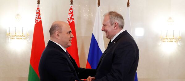 Міхаіл Мішусцін і Сяргей Румас - Sputnik Беларусь