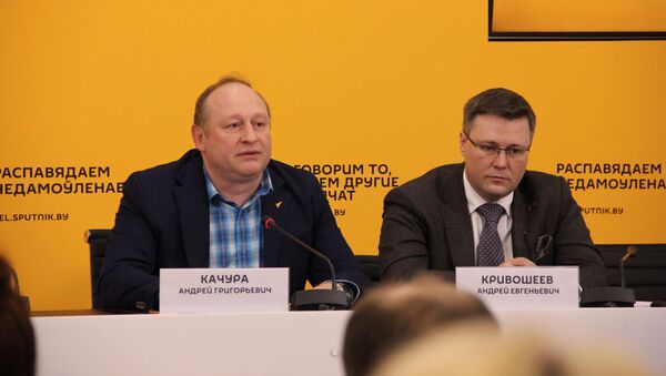 Андрей Качура и Андрей Кривошеев на модуле SputnikPro - Sputnik Беларусь