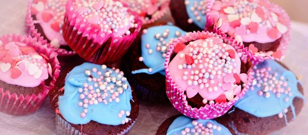 Кексы в цветной глазури - Sputnik Беларусь