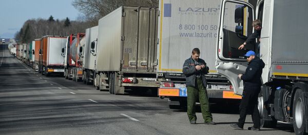 На границе застряли водители из Беларуси, России, стран ЕС - Sputnik Беларусь