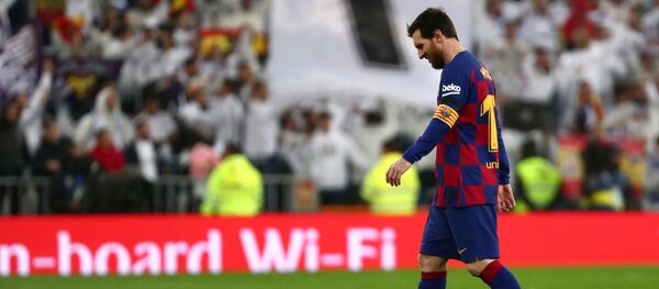Аргентинский форвард Барселоны Лионель Месси - Sputnik Беларусь