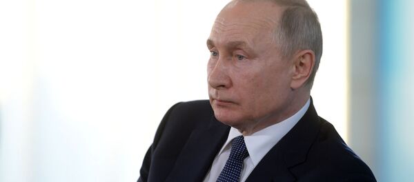 Прэзідэнт РФ Уладзімір Пуцін Прэзідэнт РФ Уладзімір Пуцін - Sputnik Беларусь