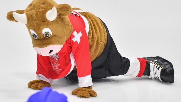 Маскот Чемпионата мира по хоккею в Швейцарии - Sputnik Беларусь