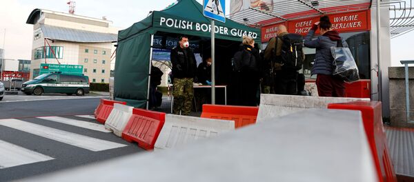 Контроль на немецко-польской границе Контроль на немецко-польской границе - Sputnik Беларусь