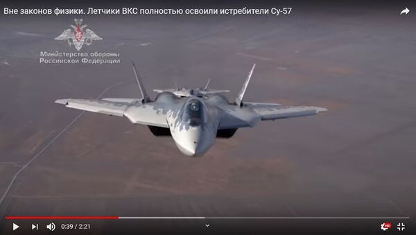 Как летчики испытывают Су-57 на предельных режимах - видео - Sputnik Беларусь