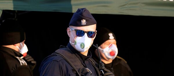 Полиция на польской границе - Sputnik Беларусь