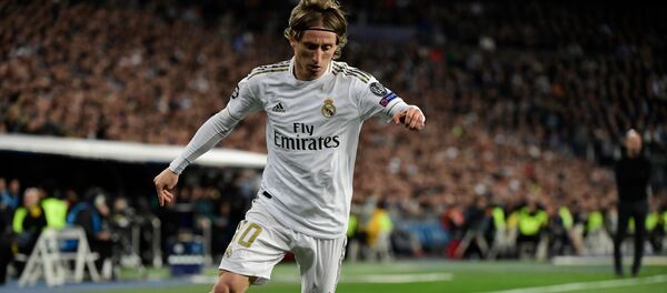 Хорватский полузащитник Лука Модрич - Sputnik Беларусь