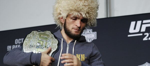 Российский чемпион UFC Хабиб Нурмагомедов Российский чемпион UFC Хабиб Нурмагомедов - Sputnik Беларусь