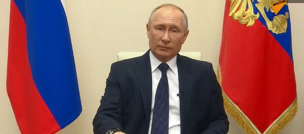 Владимир Путин 2 апреля выступает с обращением к нации - Sputnik Беларусь