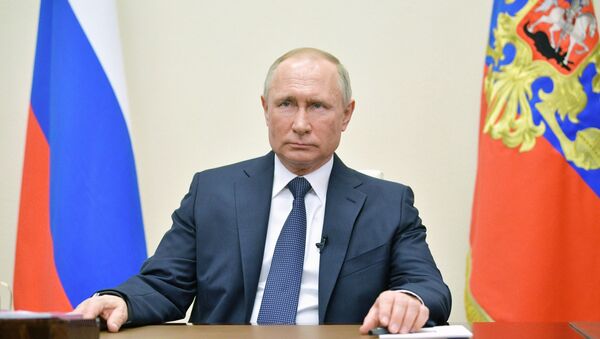 Президент РФ В. Путин выступил с обращением к гражданам - Sputnik Беларусь
