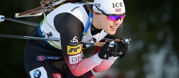 Биатлонистка Сюнневе Сулемдал Биатлонистка Сюнневе Сулемдал - Sputnik Беларусь