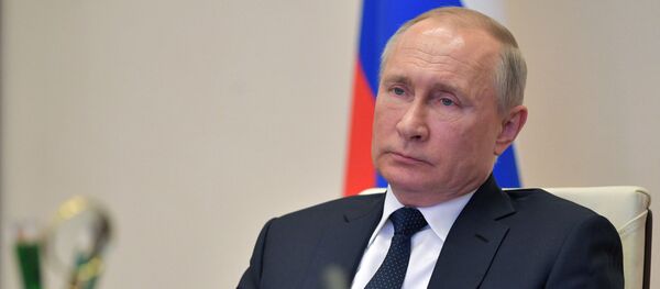 Президент РФ В. Путин в режиме видеоконференции провел совещание с руководителями субъектов РФ Президент РФ В. Путин в режиме видеоконференции провел совещание с руководителями субъектов РФ - Sputnik Беларусь
