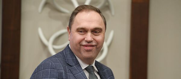 Министр здравоохранения Владимир Караник на брифинге ВОЗ - Sputnik Беларусь