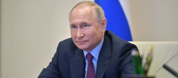 Пуцін правёў чарговую нараду па сітуацыі з каронавірусам Пуцін правёў чарговую нараду па сітуацыі з каронавірусам - Sputnik Беларусь