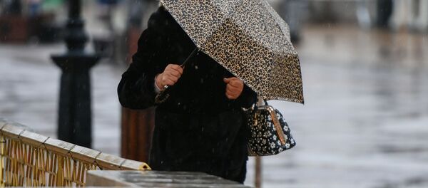 Женщина идет под зонтом - Sputnik Беларусь