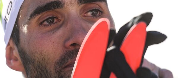 Французский биатлонист Мартен Фуркад Французский биатлонист Мартен Фуркад - Sputnik Беларусь