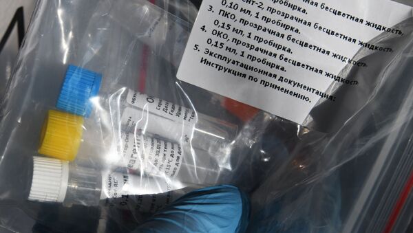 Пакет з наборам рэагентаў для выяўлення РНК каронавіруса 2019-nCoV - Sputnik Беларусь