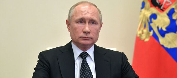 Пуцін праводзіць відэаканферэнцыю з вірусолагамі і інфекцыяністамі Пуцін праводзіць відэаканферэнцыю з вірусолагамі і інфекцыяністамі - Sputnik Беларусь