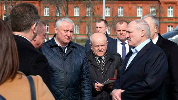 Президент Беларуси Александр Лукашенко 21 апреля совершает рабочую поездку в Бобруйск - Sputnik Беларусь
