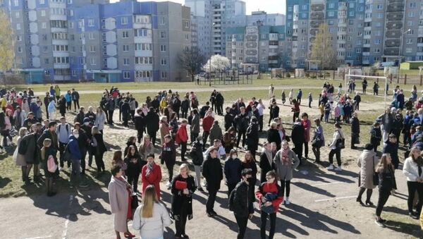 Эвакуация детей в школе в Гродно - Sputnik Беларусь