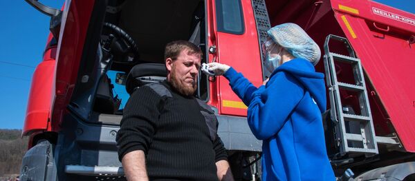 В России на блок-постах у водителей измеряют температуру - Sputnik Беларусь