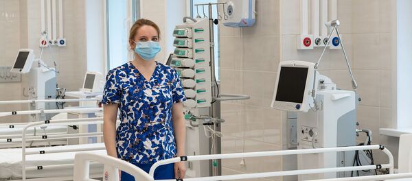 Палата ў стацыянары для прыёму пацыентаў з каронавіруснай інфекцыяй - Sputnik Беларусь