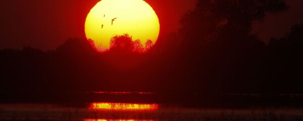 Закат над рекой Припять в Беларуси Закат над рекой Припять в Беларуси - Sputnik Беларусь