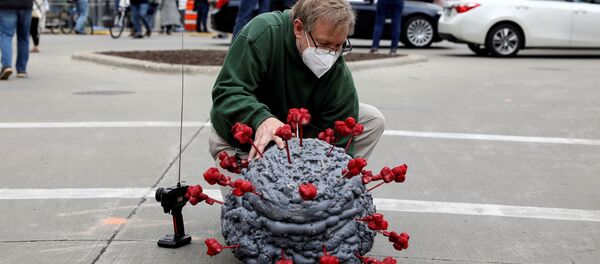 Акция протеста в США против режима самоизоляции - Sputnik Беларусь