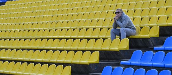 Болельщик перед матчем на стадионе Борисов-Арена - Sputnik Беларусь