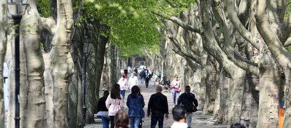 Люди на прогулке в одном из берлинских парков Люди на прогулке в одном из берлинских парков - Sputnik Беларусь