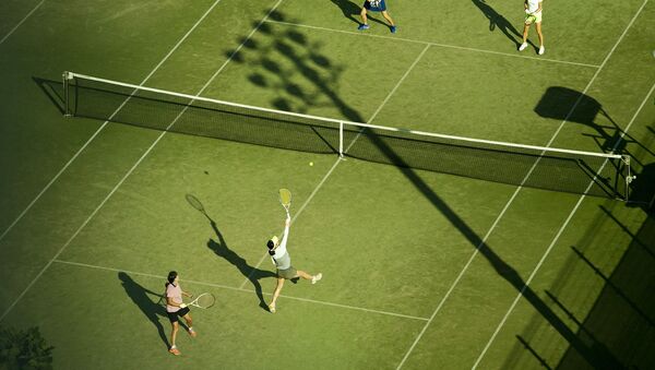 Теннисты на корте, архивное фото - Sputnik Беларусь