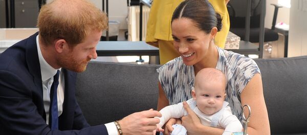 Принц Гарри, Меган Маркл и сын Арчи - Sputnik Беларусь