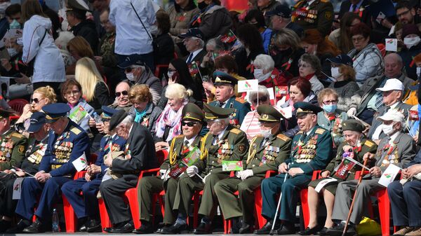 Ветераны Великой Отечественной на параде 9 мая в Минске - Sputnik Беларусь