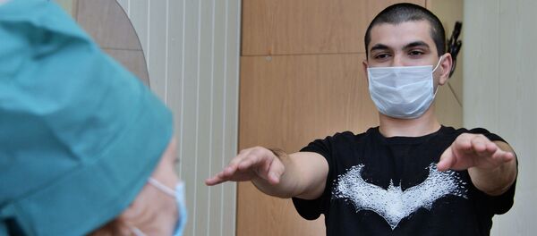 Прохождение медкомиссии призывниками в Москве Прохождение медкомиссии призывниками в Москве - Sputnik Беларусь