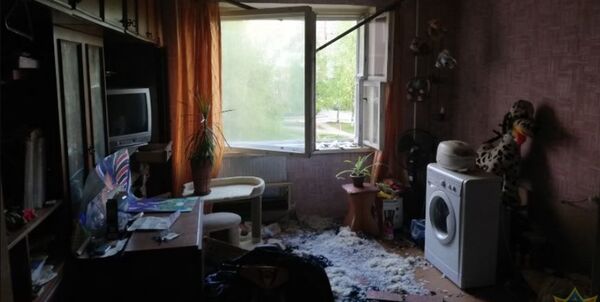 Последствия пожара в квартире в витебской многоэтажке - Sputnik Беларусь