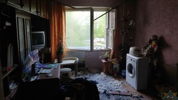 Последствия пожара в квартире в витебской многоэтажке - Sputnik Беларусь