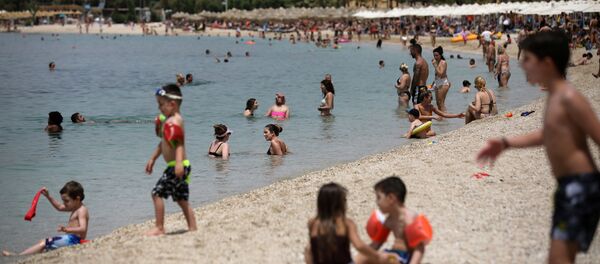 Пляж в Греции - Sputnik Беларусь