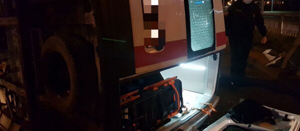 Скорая перевернулась в результате ночного ДТП в Минске - Sputnik Беларусь