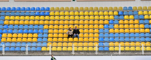 Болельщики на стадионе в Борисове во время матча чемпионата Беларуси - Sputnik Беларусь