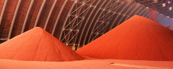 Удобрения на складе Беларуськалия - Sputnik Беларусь