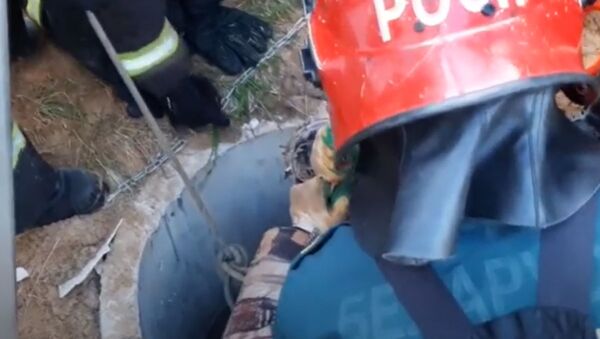 Спасатели вытащили из колодца мужчину, которого засыпало грунтом - Sputnik Беларусь