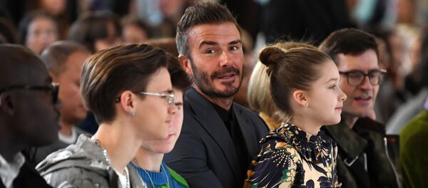 Дэвид Бекхэм с дочерью Харпер, архивное фото - Sputnik Беларусь