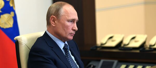 Прэзідэнт РФ Уладзімір Пуцін Прэзідэнт РФ Уладзімір Пуцін - Sputnik Беларусь